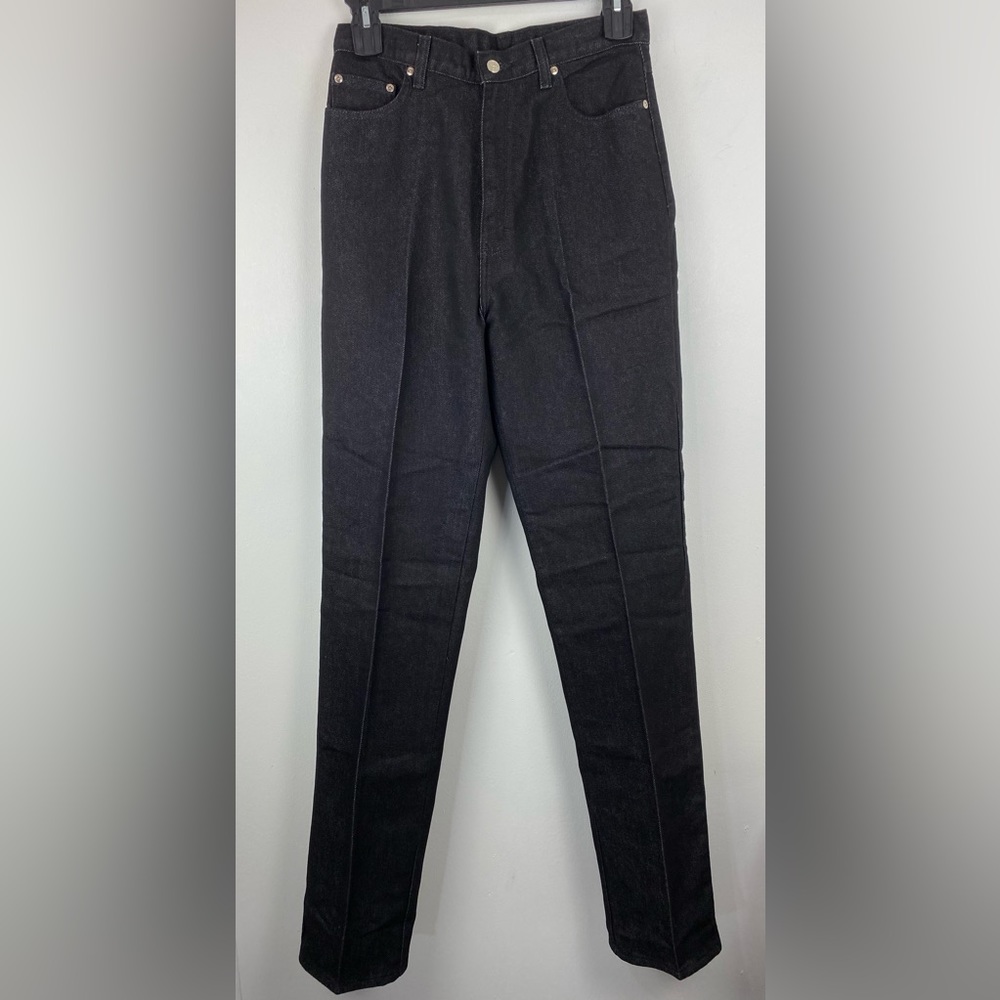 Vintage Sheplers size 14 Tall Women’s Black Denim High Rise Western Mom Jeans